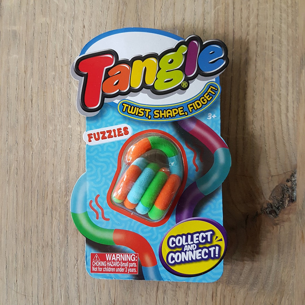 Tangle Tangle flanel zachte oranje-blauw-groen
