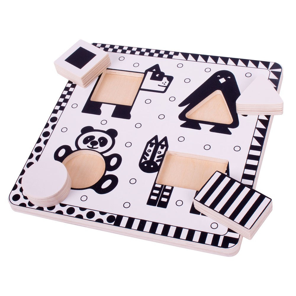 bigjigs Zwart-wit puzzel panda