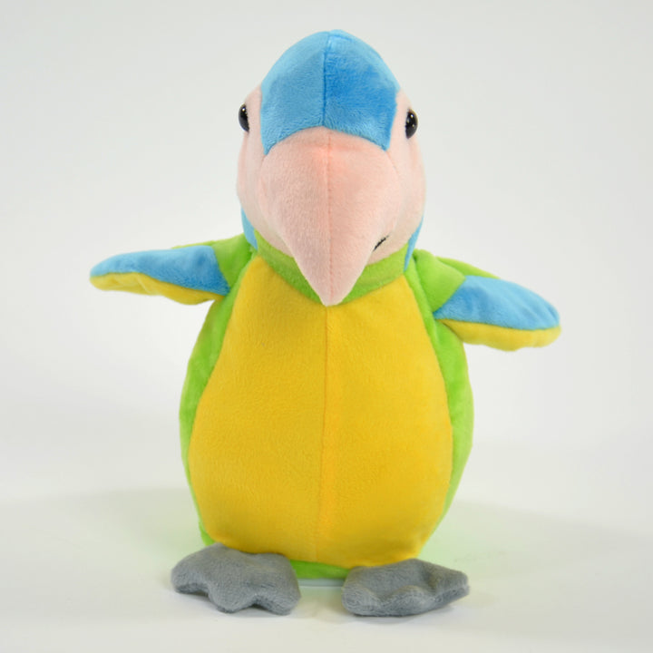 Toys42Hands Knuffel recorder groene papegaai