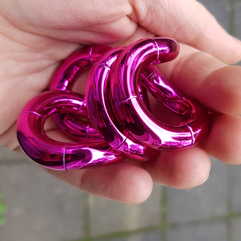Tangle Metallic tangle roze in hand