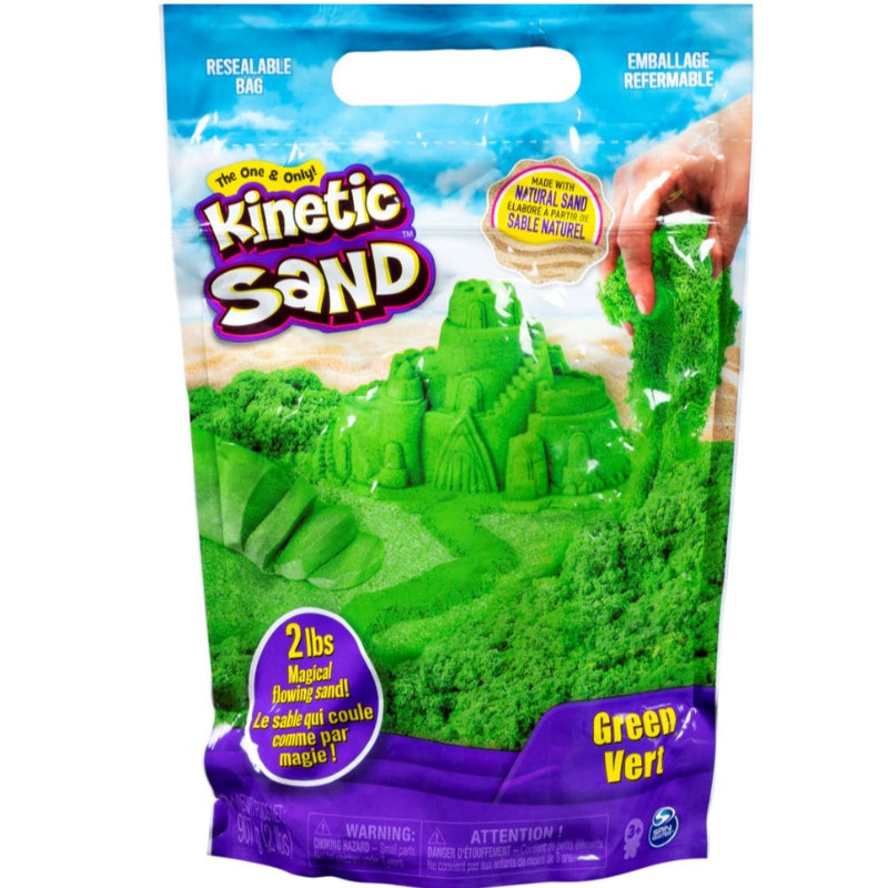 originaal kinetic sand, verpakking groen, sensoriek materiaal