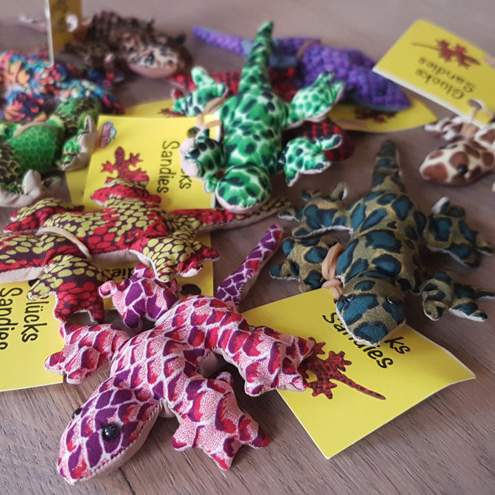 mini sandtier gekko verschillende kleuren