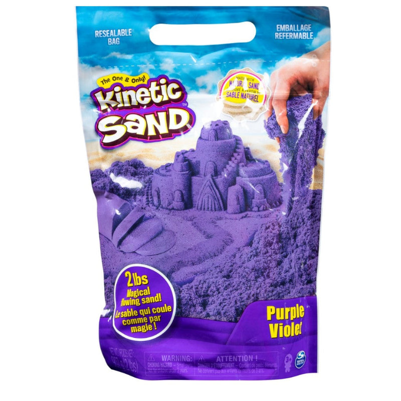 kinetic sand paars, verpakking, sensoriek materiaal