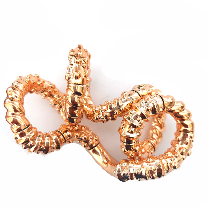 Tangle structure metallic gold
