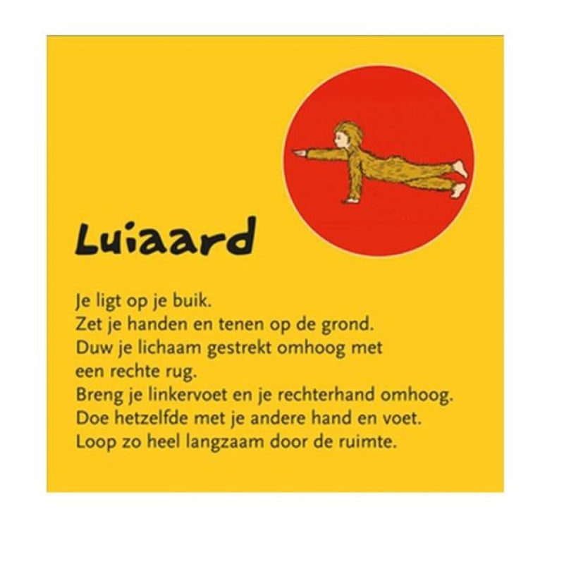 kinderyoga met helen purperhart, beestenboel, voorbeeld luiaard